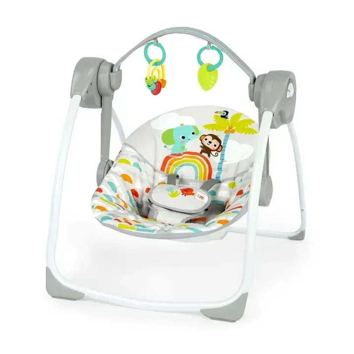 Compact Portable Baby Swing - Bright Starts Playful Paradise