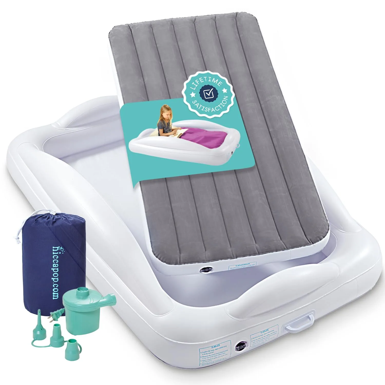 Hiccapop Inflatable Kid's Bed