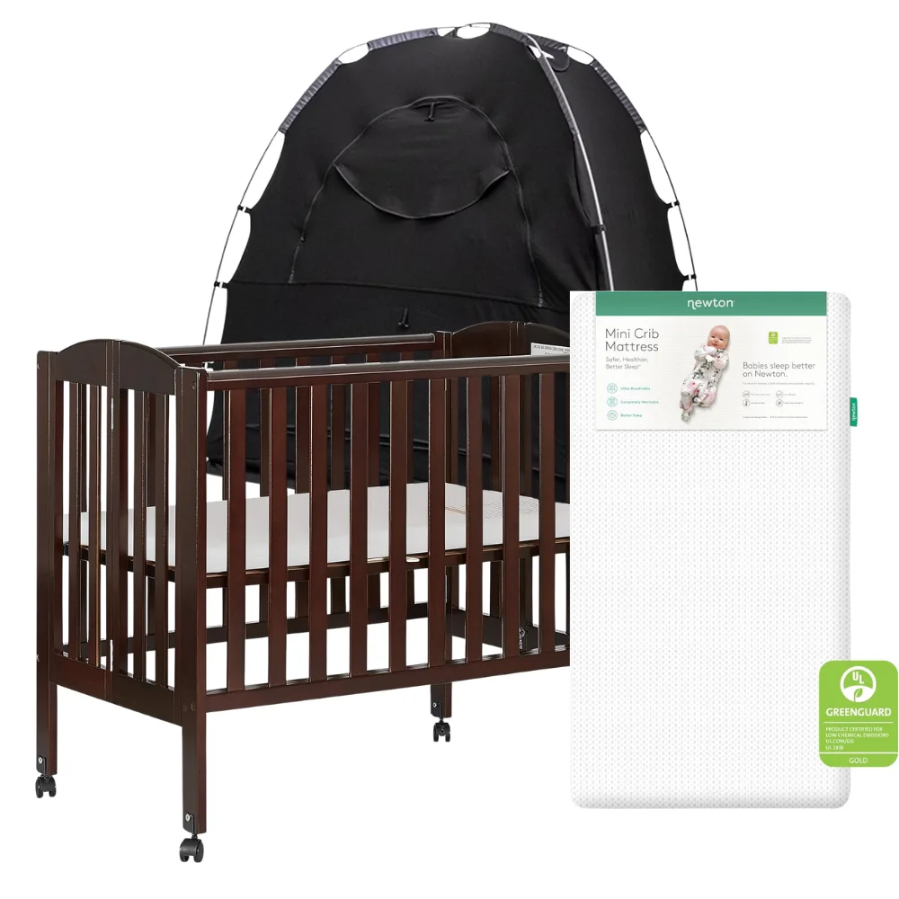 Mini Crib + Newton Baby Mattress + SlumberPod
