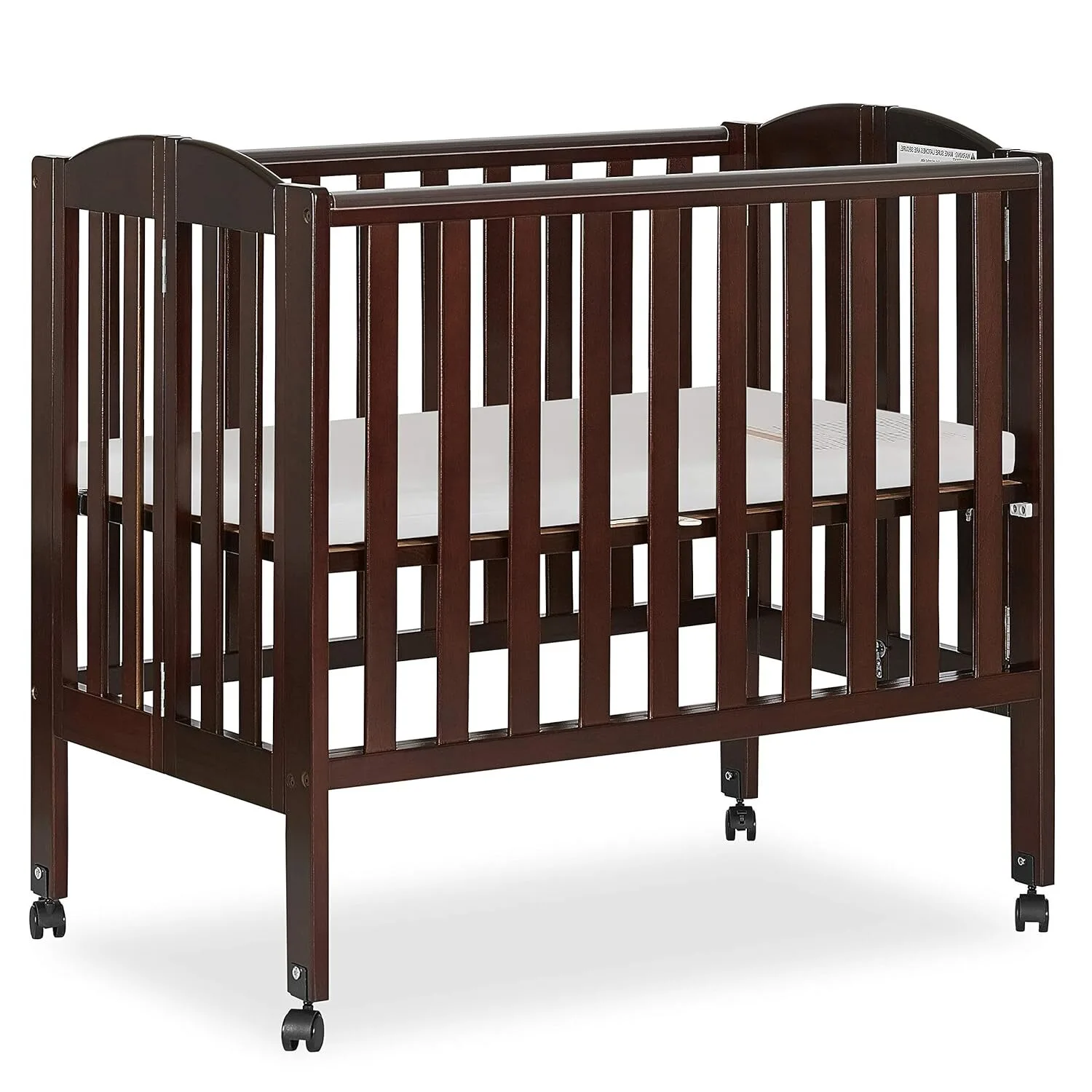 Mini Crib with Mattress, Mattress Pad, & Sheet